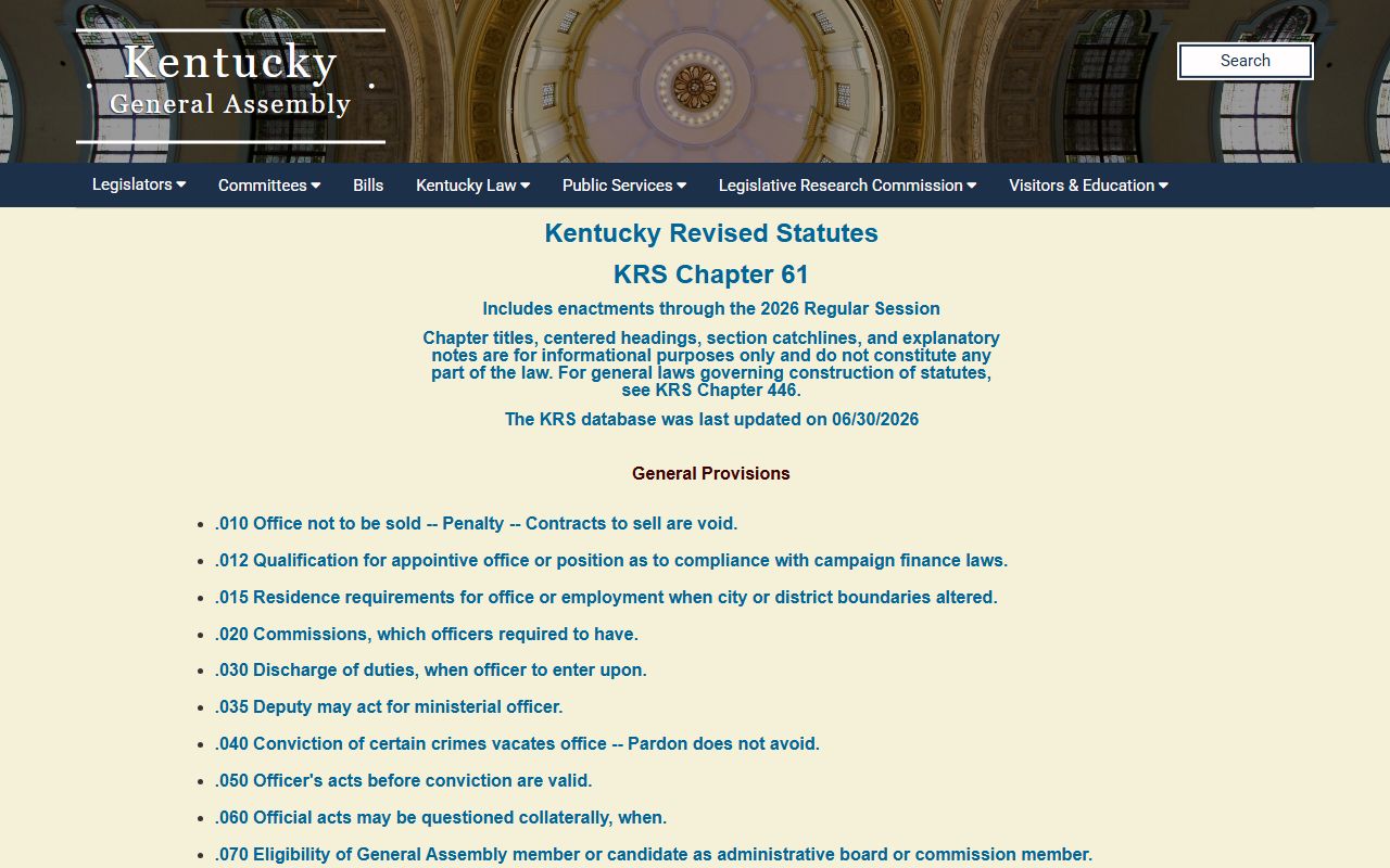 Bullitt County court records KRS Chapter 61 public access