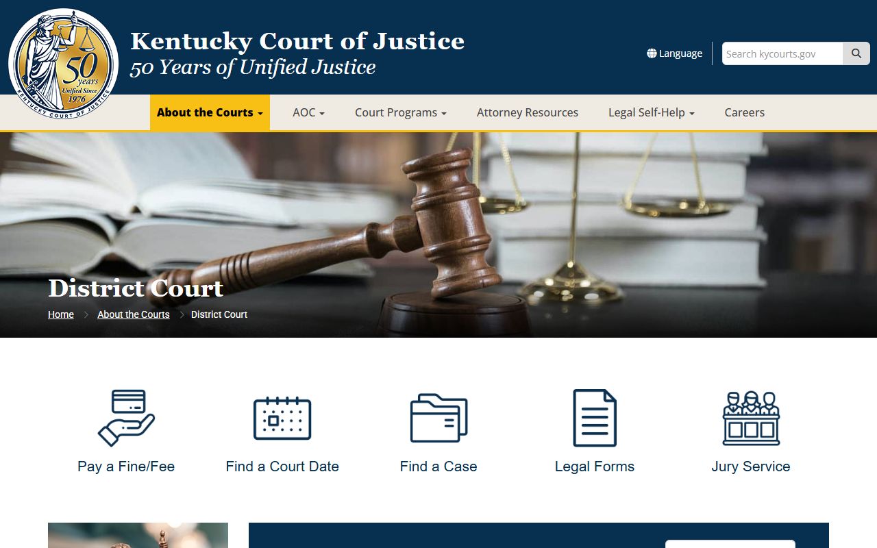 Bullitt County court records Kentucky District Court overview