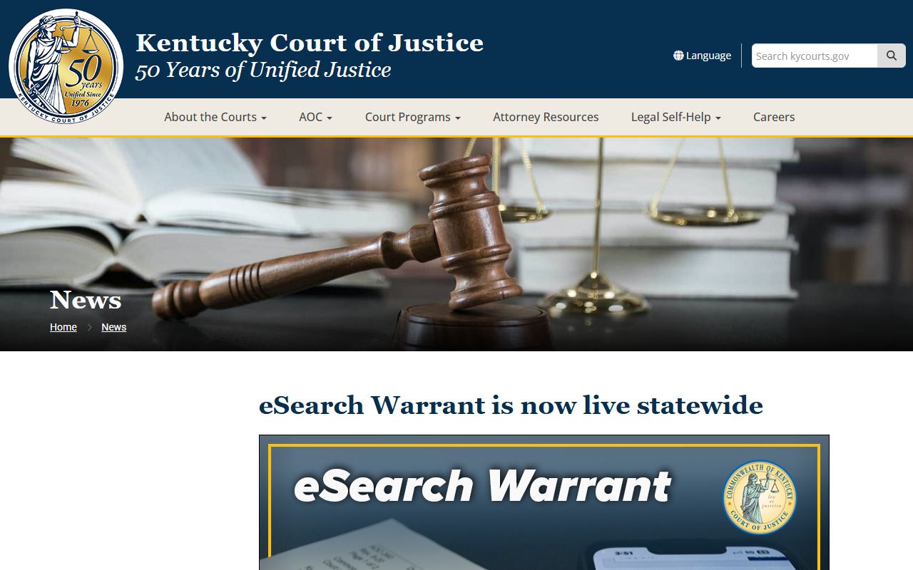 Bullitt County warrant records Kentucky eSearch Warrant article